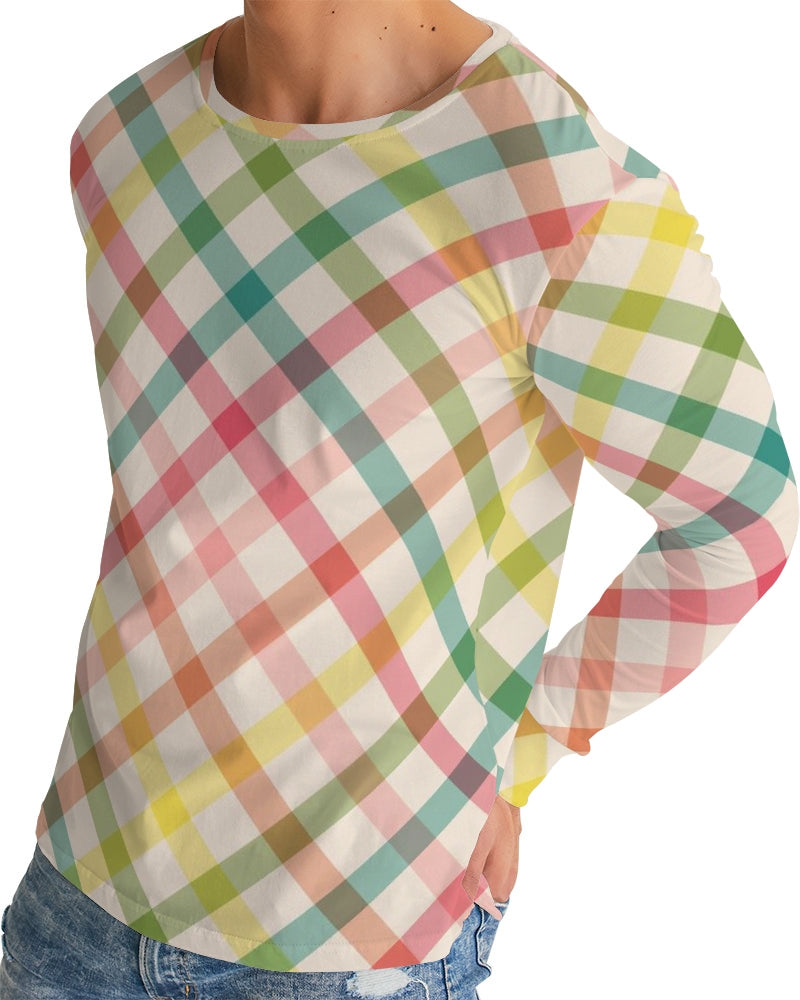 Pretty Plaid Men's Long Sleeve Tee