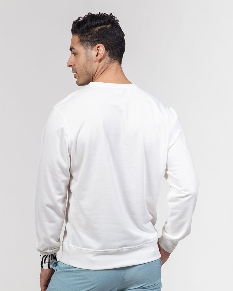 Tiger Black Men's Classic French Terry Crewneck Pullover