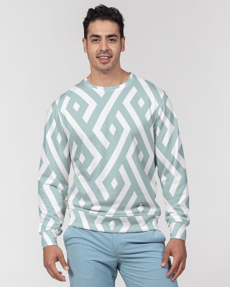 Green Diamonds Men's Classic French Terry Crewneck Pullover