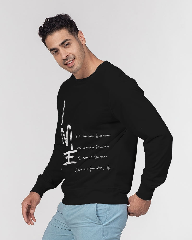 I AM HE Men's Classic French Terry Crewneck Pullover