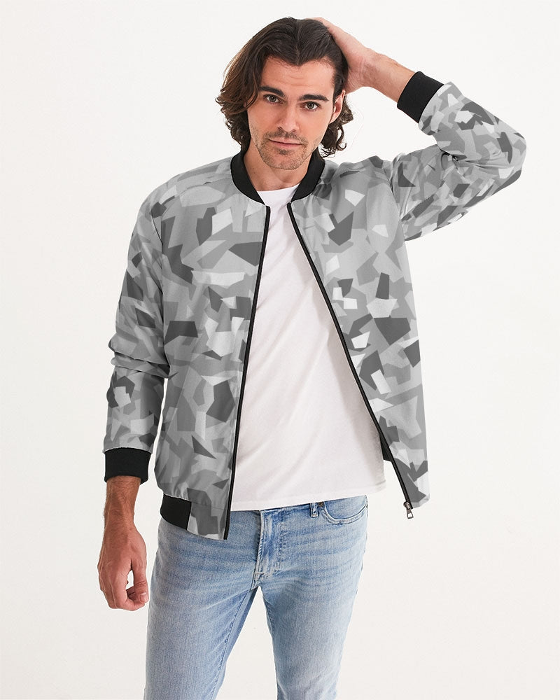 AV White Camo Men's Bomber Jacket