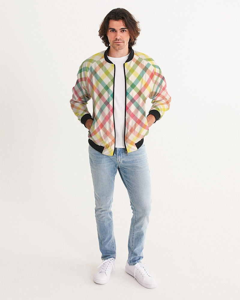 Pretty Plaid Men's Bomber Jacket