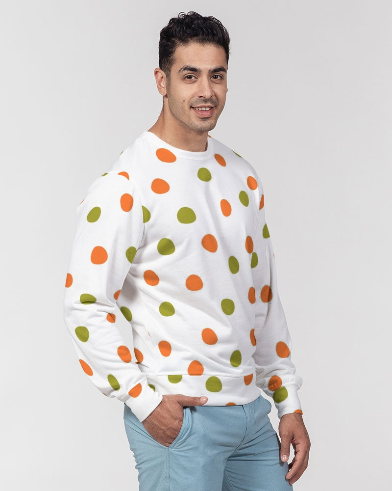 Fall Polks Men's Classic French Terry Crewneck Pullover