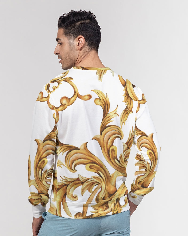 Vintage Gold Men's Classic French Terry Crewneck Pullover