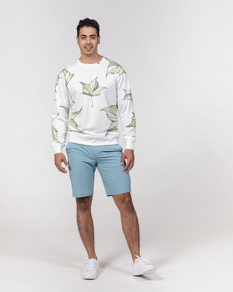 Leaf Me Men's Classic French Terry Crewneck Pullover