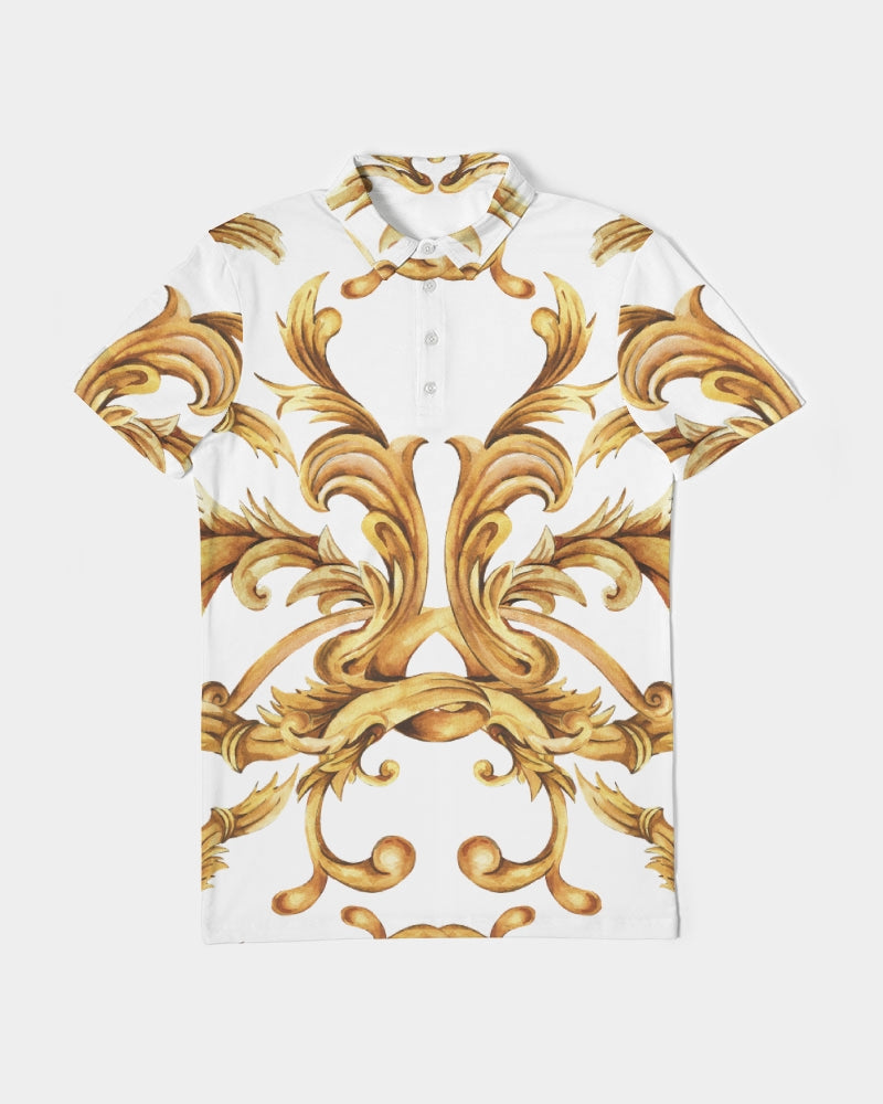 Vintage Gold Men's Slim Fit Short Sleeve Polo