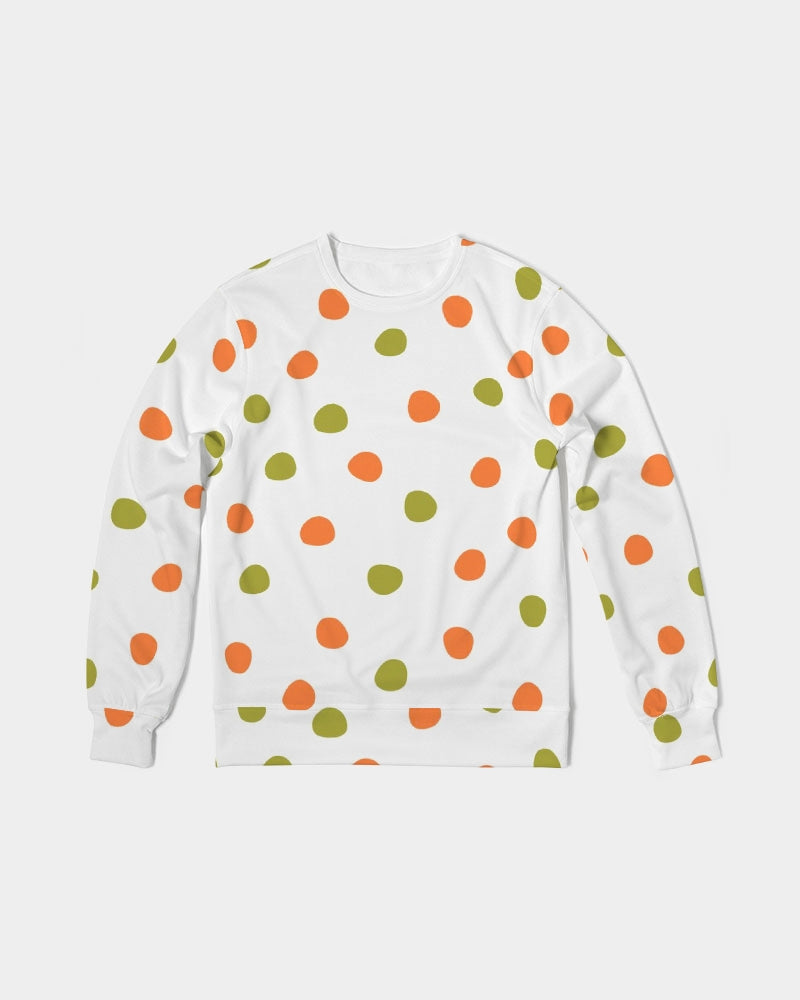 Fall Polks Men's Classic French Terry Crewneck Pullover