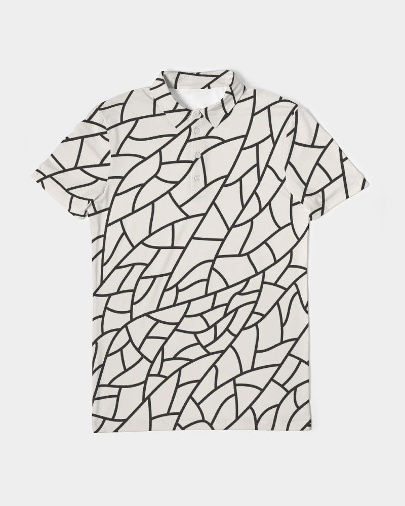 Glass Mud Men's Slim Fit Short Sleeve Polo