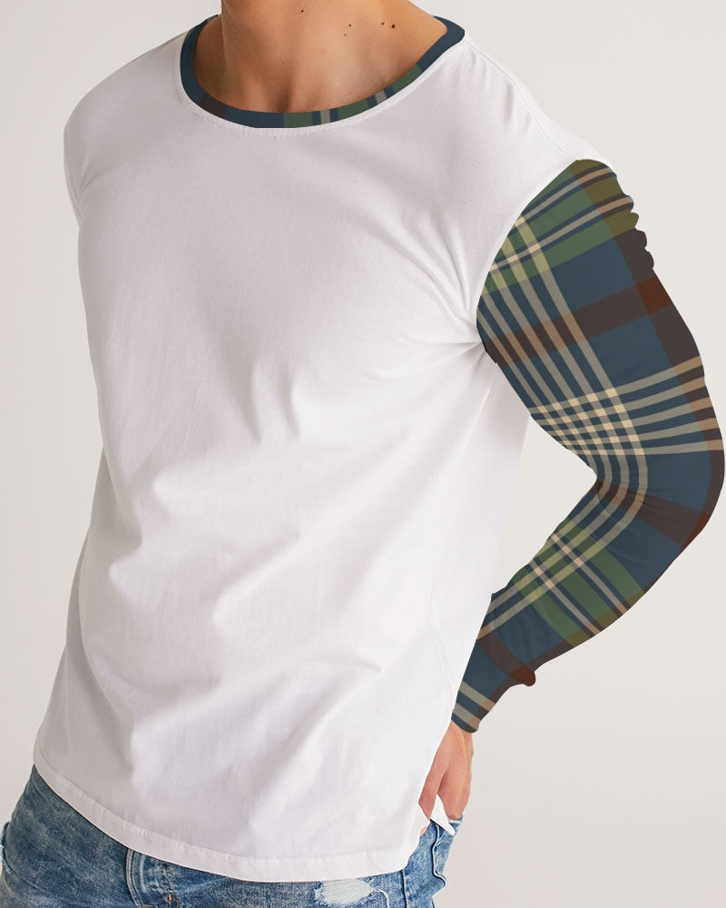 Winter Plaid Men's Long Sleeve Tee