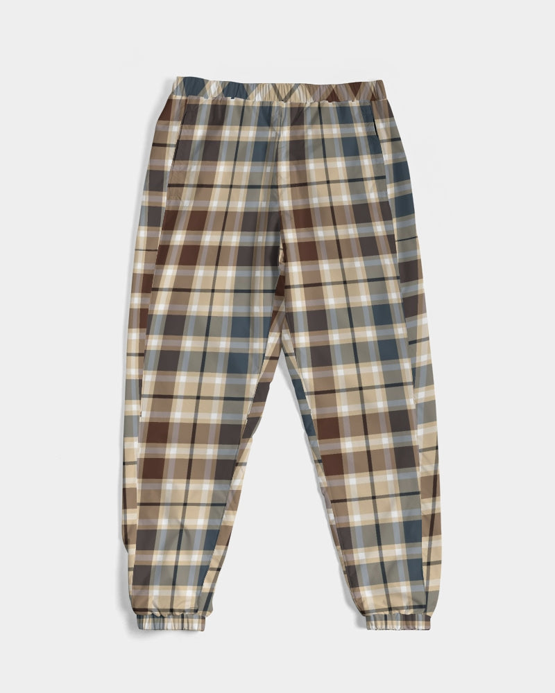 Classic Plaid Brown Men's Track Pants