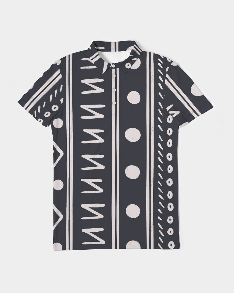 Tribin' Men's Slim Fit Short Sleeve Polo