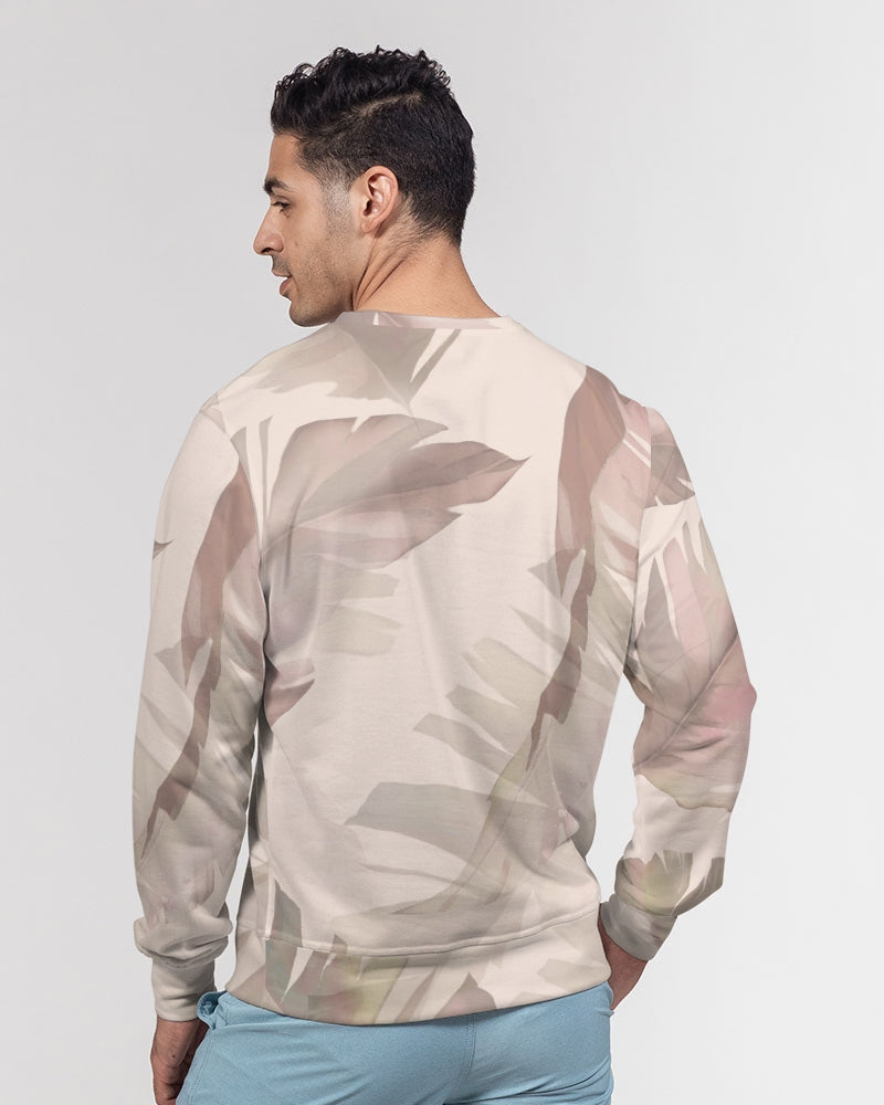 Blushing Leaves Men's Classic French Terry Crewneck Pullover