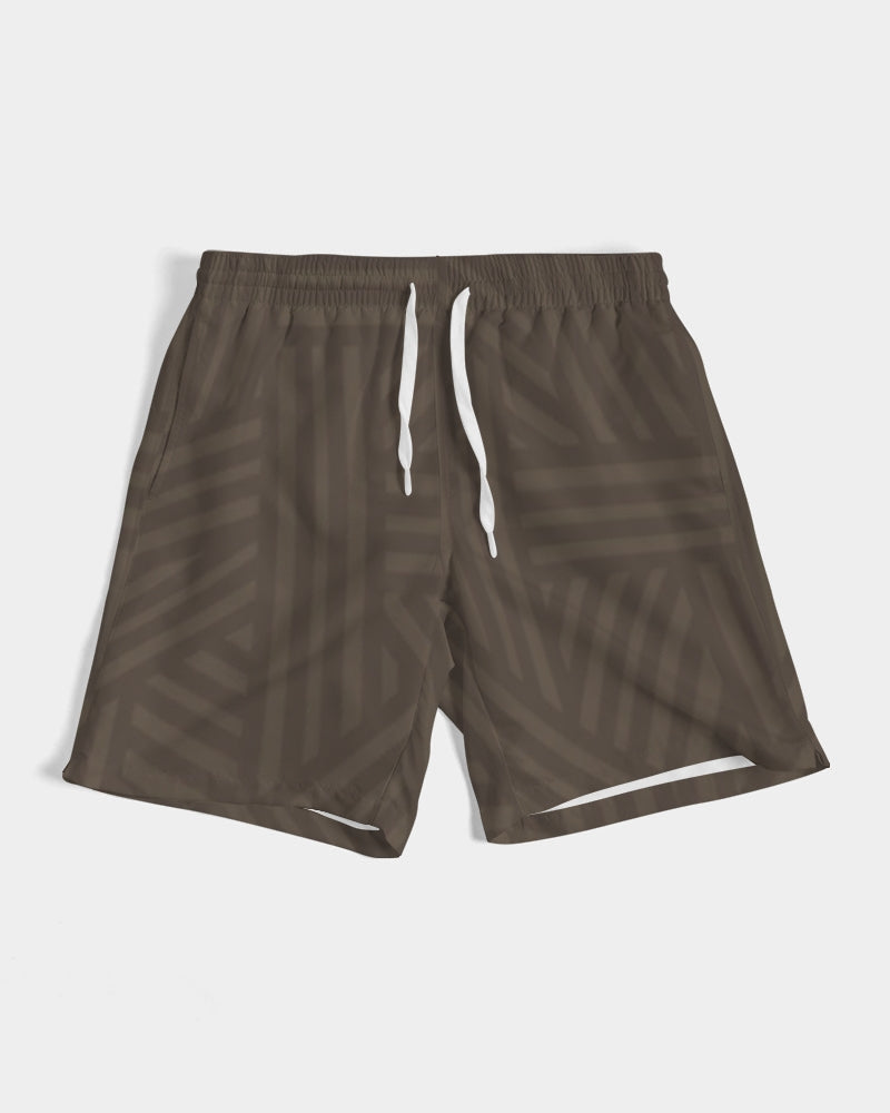 brown weave Men's Swim Trunk