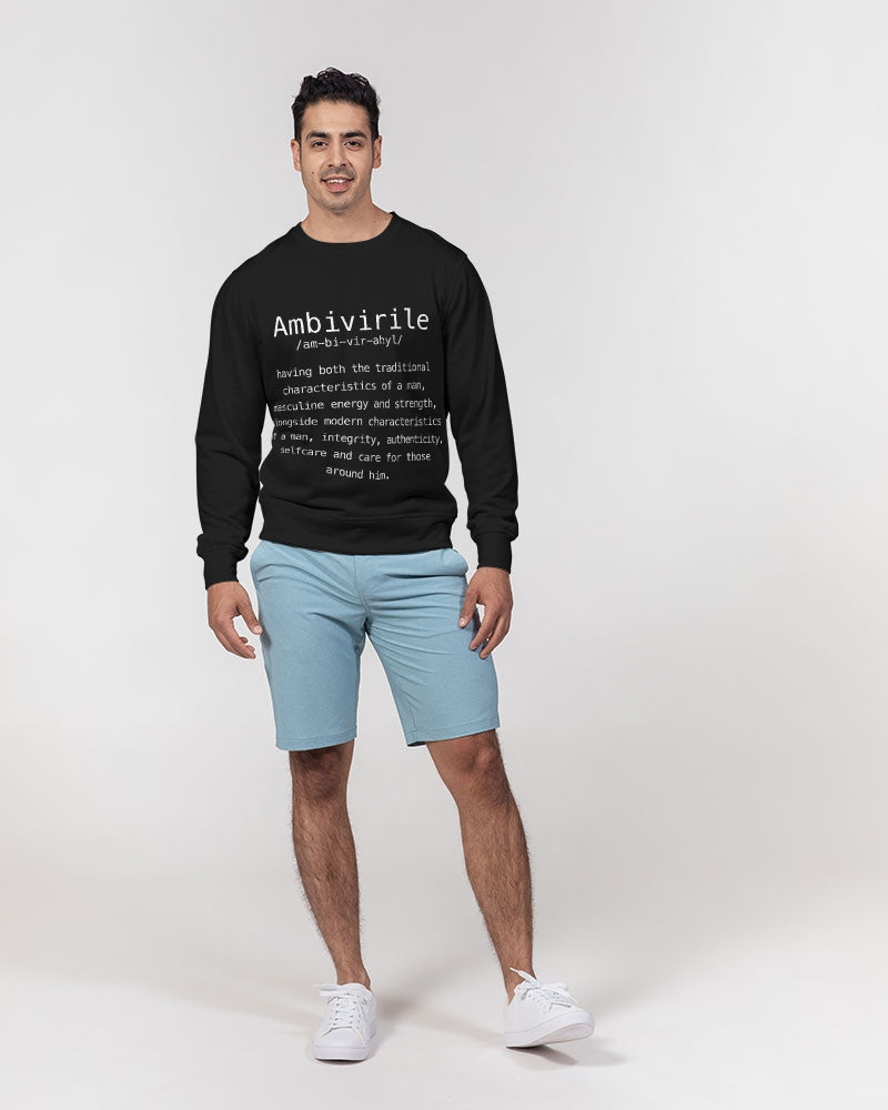 AmbiVirile Definition Men's Classic French Terry Crewneck Pullover