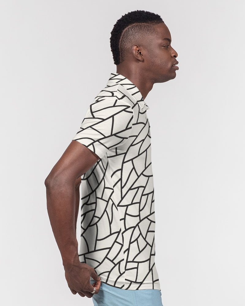 Glass Mud Men's Slim Fit Short Sleeve Polo