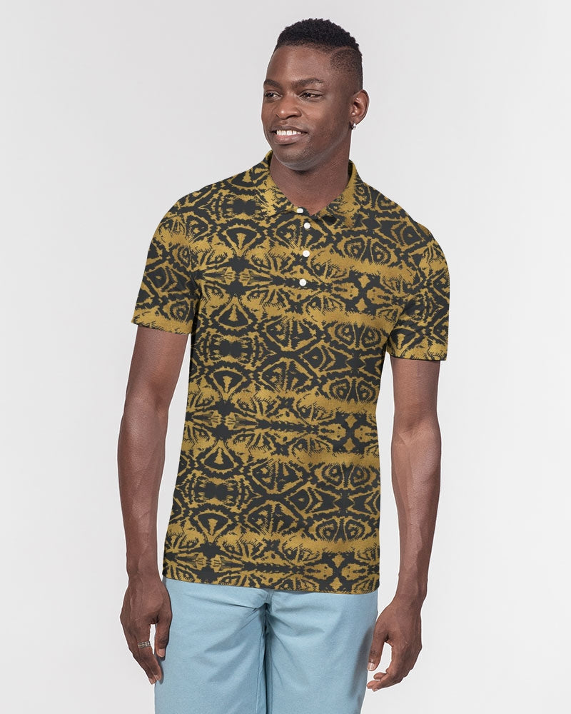 Gold Skin Men's Slim Fit Short Sleeve Polo