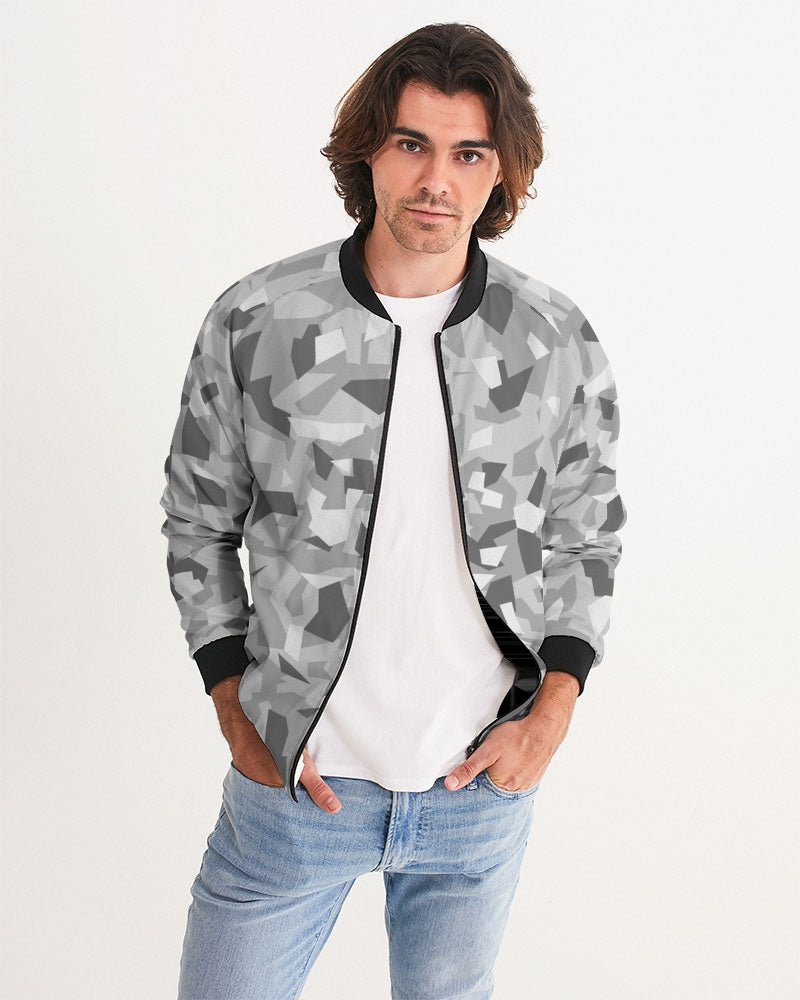 AV White Camo Men's Bomber Jacket