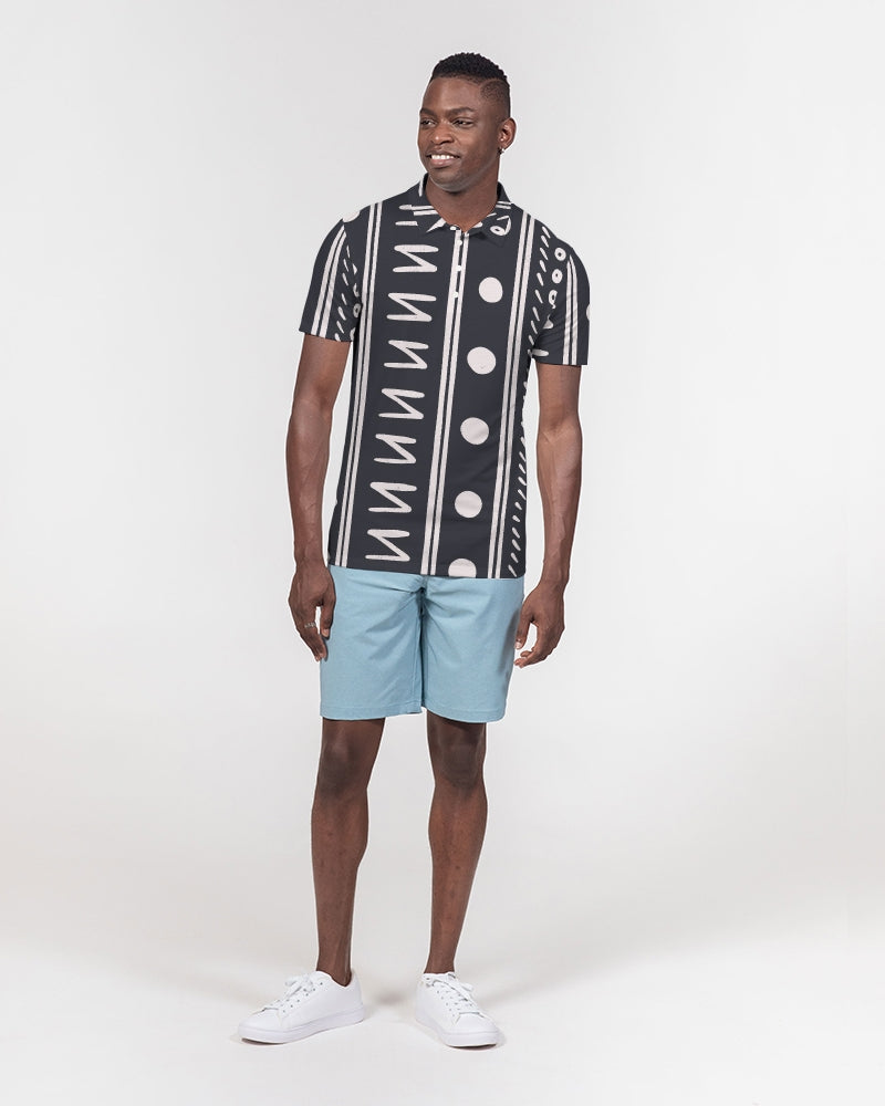 Tribin' Men's Slim Fit Short Sleeve Polo