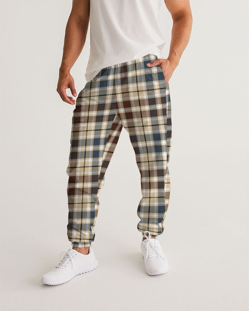 Classic Plaid Brown Men's Track Pants