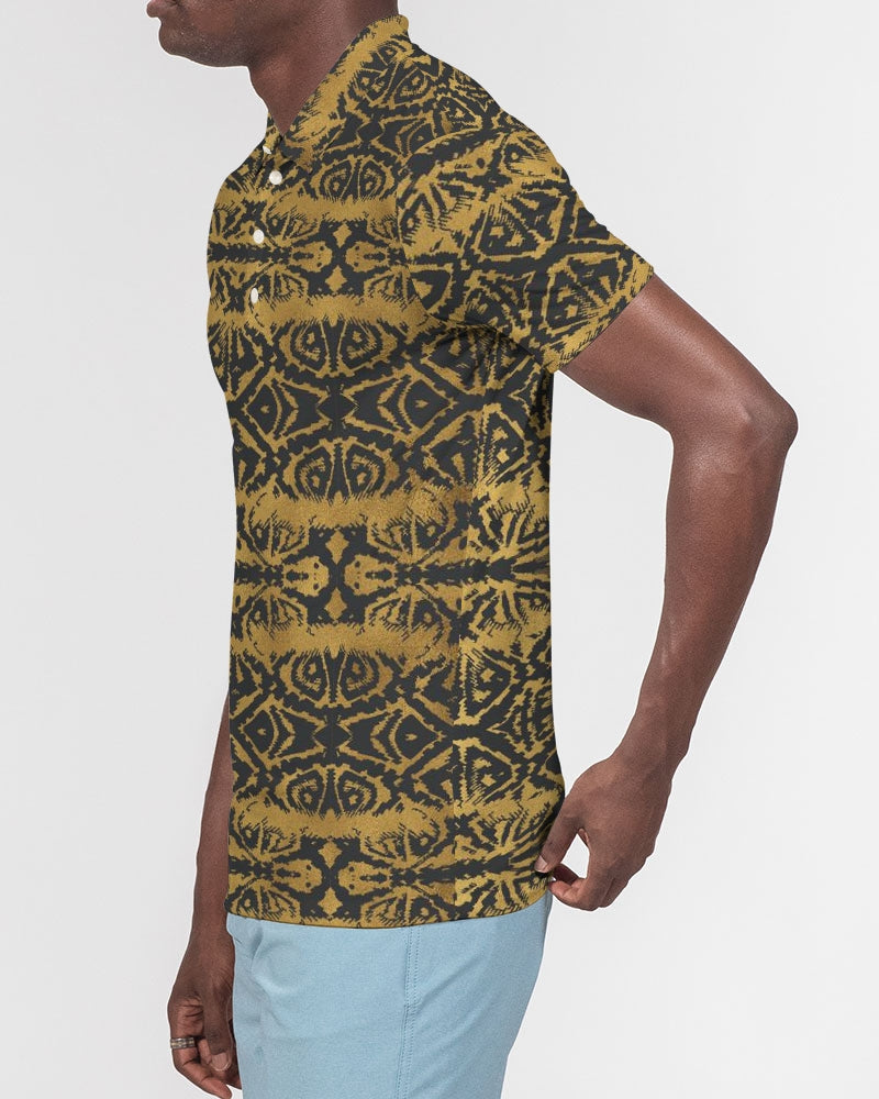 Gold Skin Men's Slim Fit Short Sleeve Polo