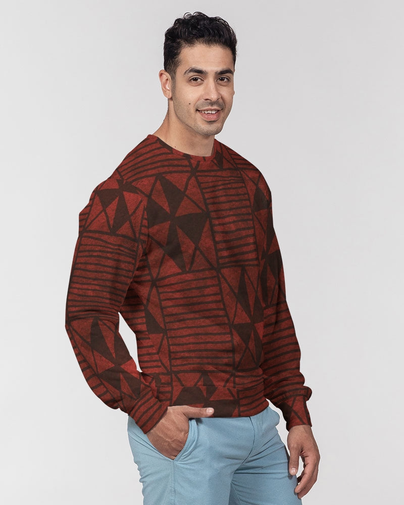 Tribal Diamond Men's Classic French Terry Crewneck Pullover