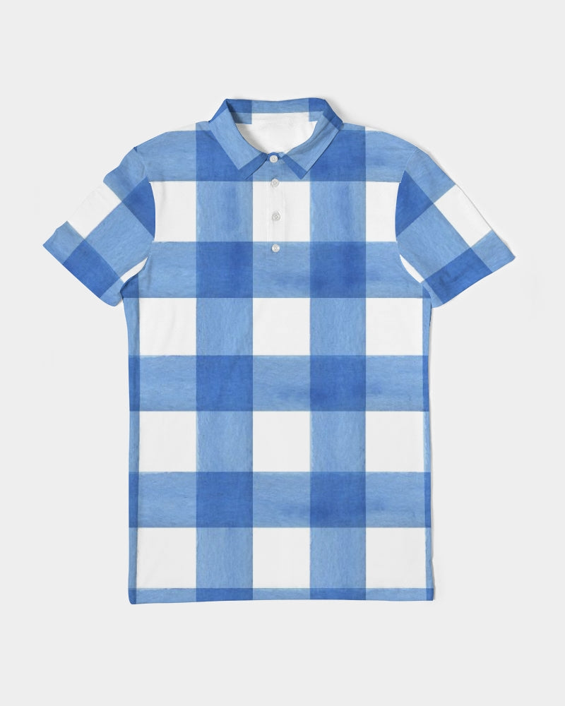 Blue Cube Men's Slim Fit Short Sleeve Polo