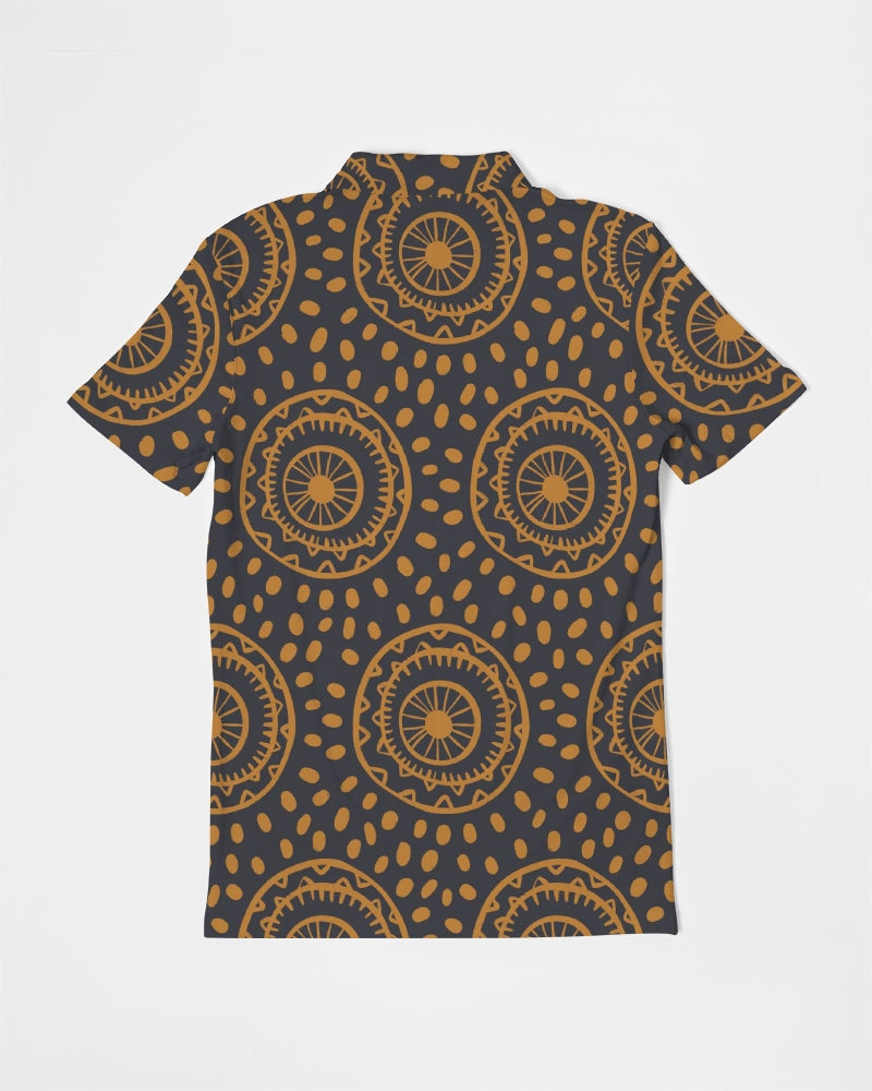 Afro Circles Men's Slim Fit Short Sleeve Polo