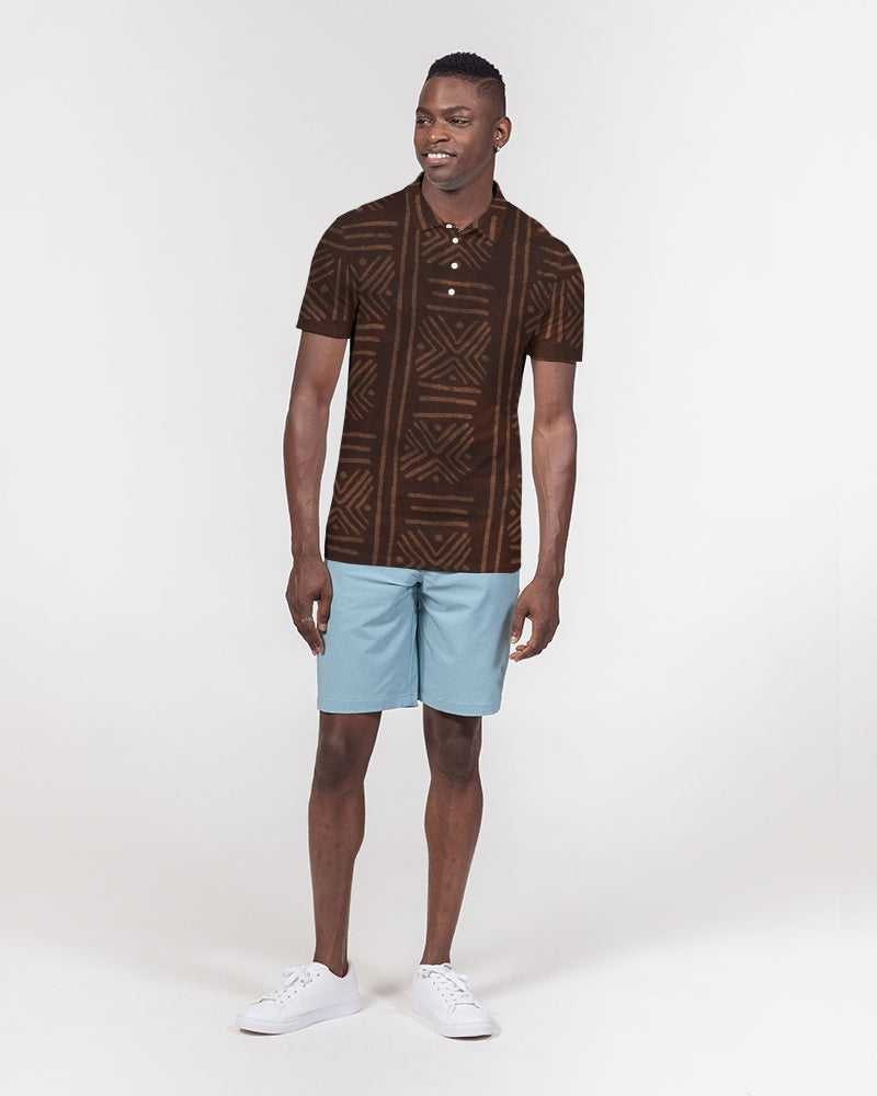 African Beauty Men's Slim Fit Short Sleeve Polo