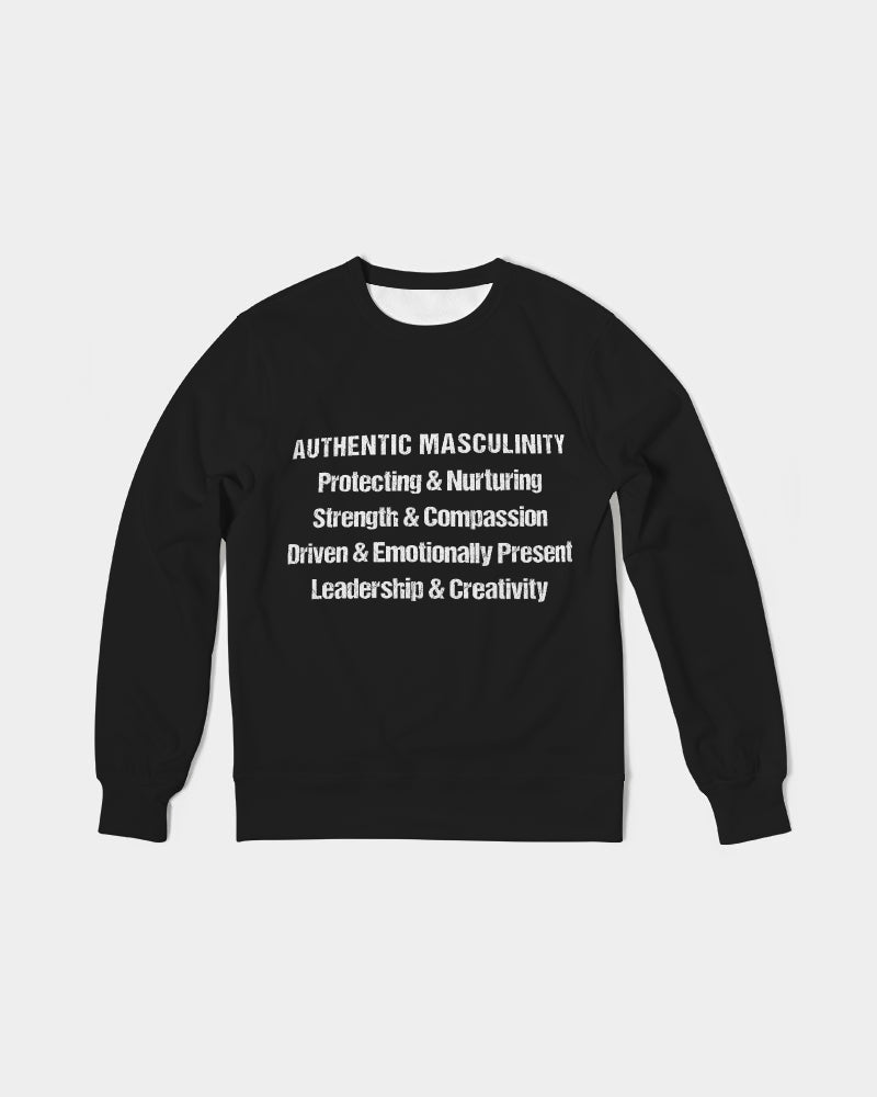 Authentic Masculinity Men's Classic French Terry Crewneck Pullover