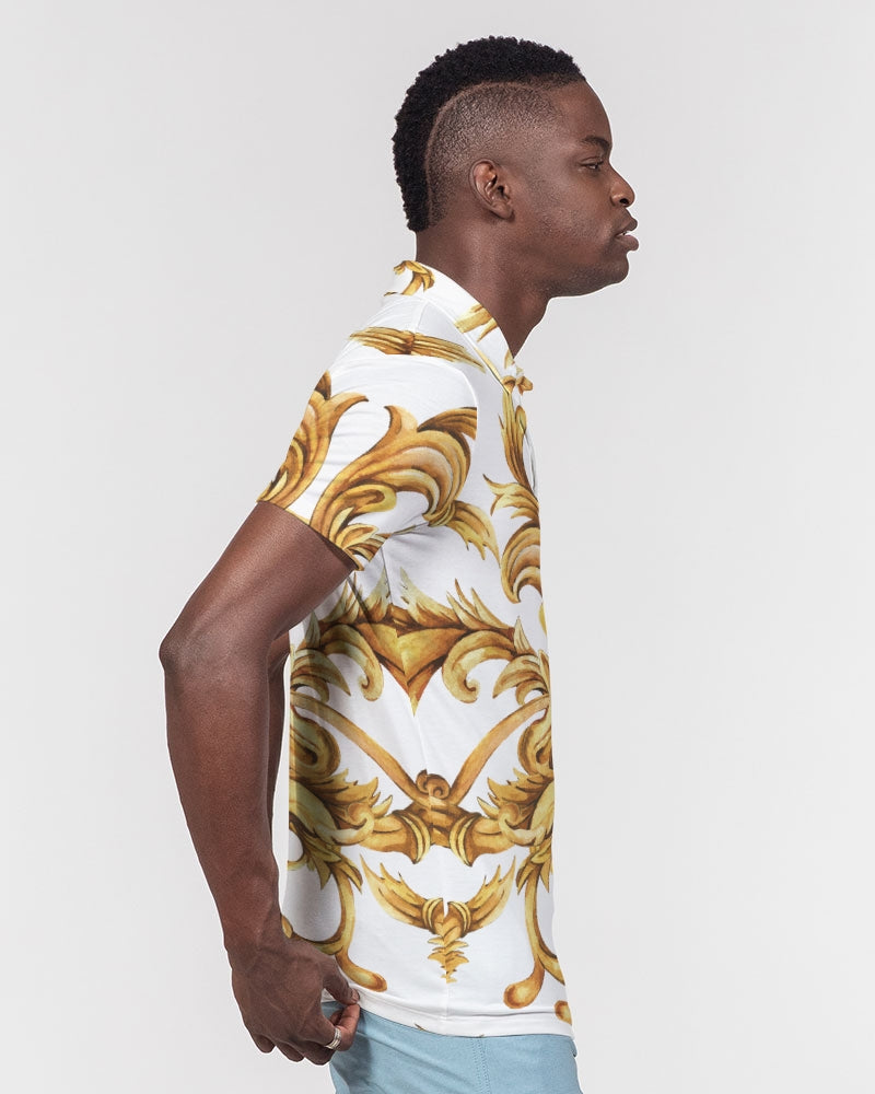 Vintage Gold Men's Slim Fit Short Sleeve Polo