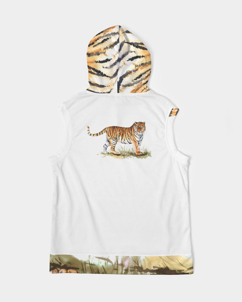 Tiger Love Men's Premium Heavyweight Sleeveless Hoodie