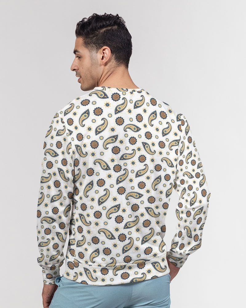 Morning Paisley Men's Classic French Terry Crewneck Pullover