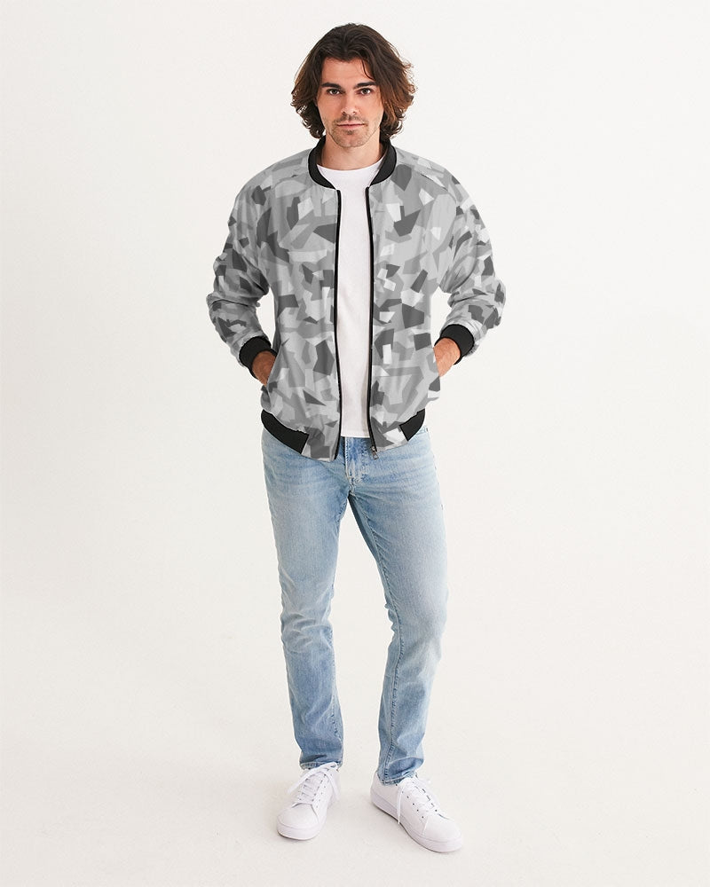 AV White Camo Men's Bomber Jacket