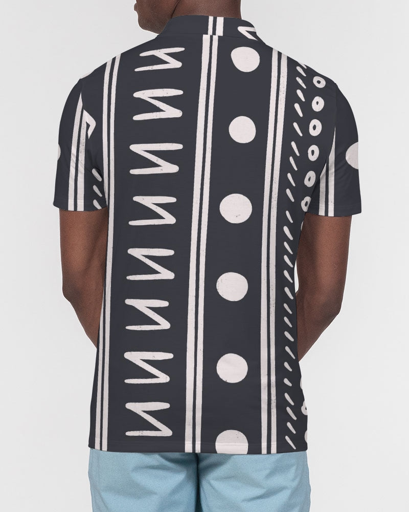 Tribin' Men's Slim Fit Short Sleeve Polo