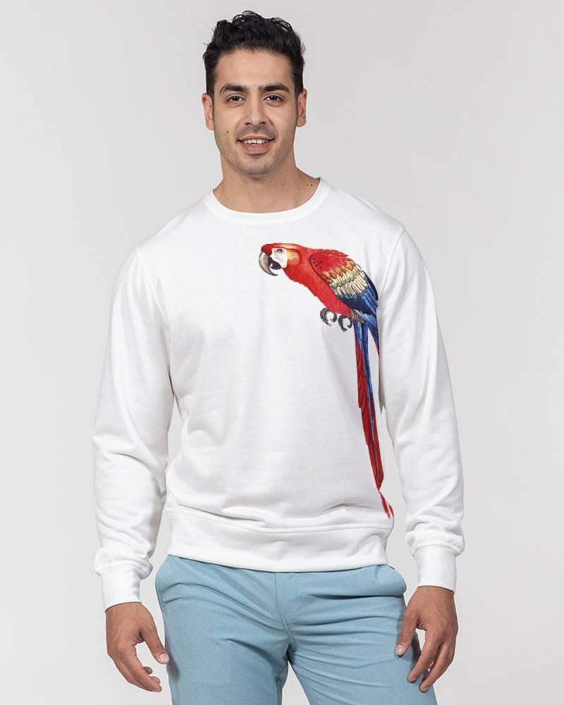 Parrot Love Men's Classic French Terry Crewneck Pullover