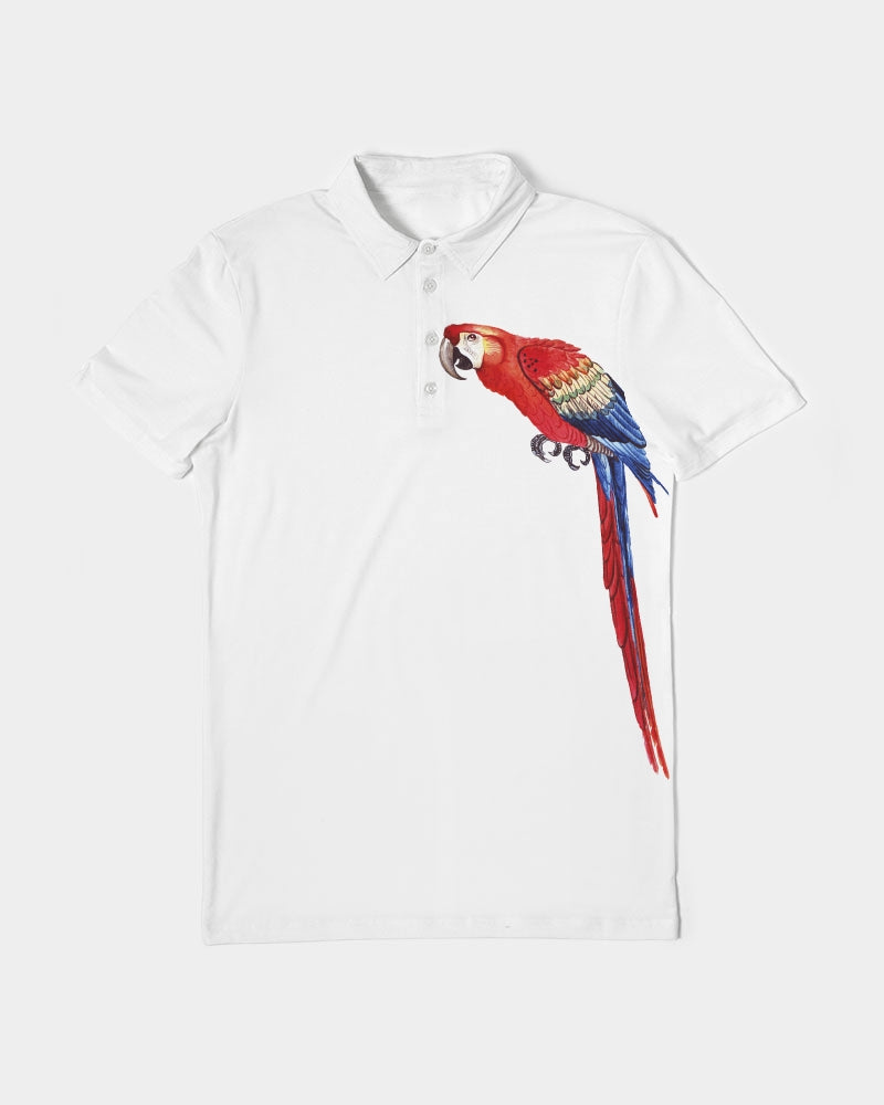 Parrot Love Men's Slim Fit Short Sleeve Polo