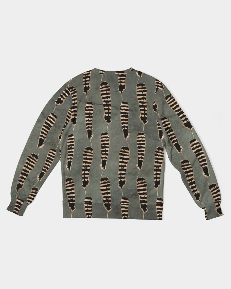 Feather Sense Men's Classic French Terry Crewneck Pullover