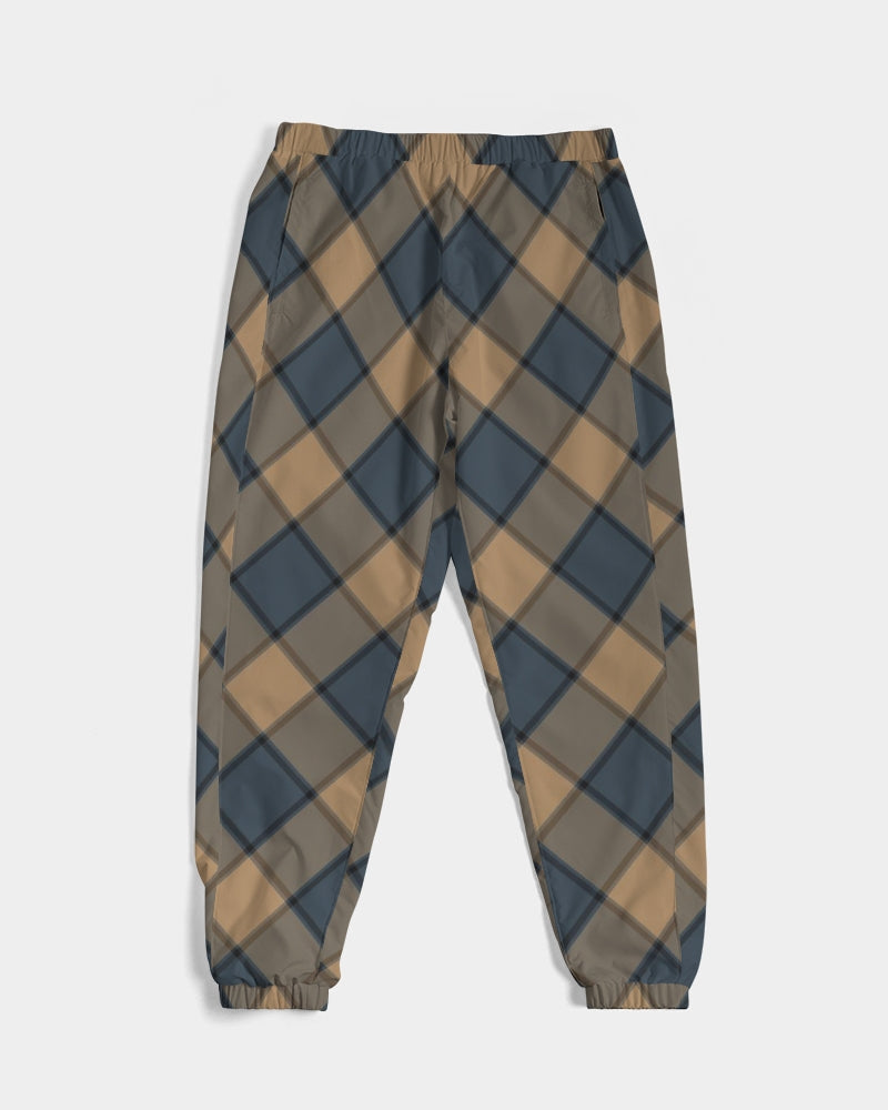 Dark Teal Plaid Men's Track Pants