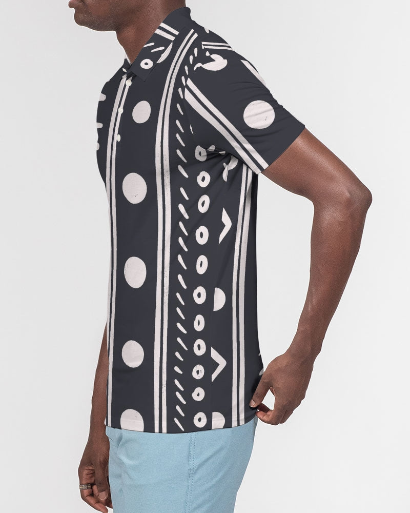Tribin' Men's Slim Fit Short Sleeve Polo