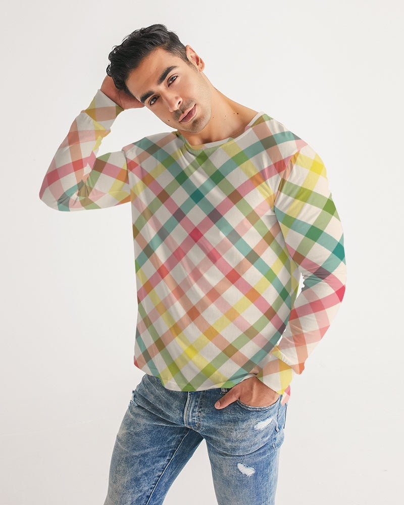 Pretty Plaid Men's Long Sleeve Tee