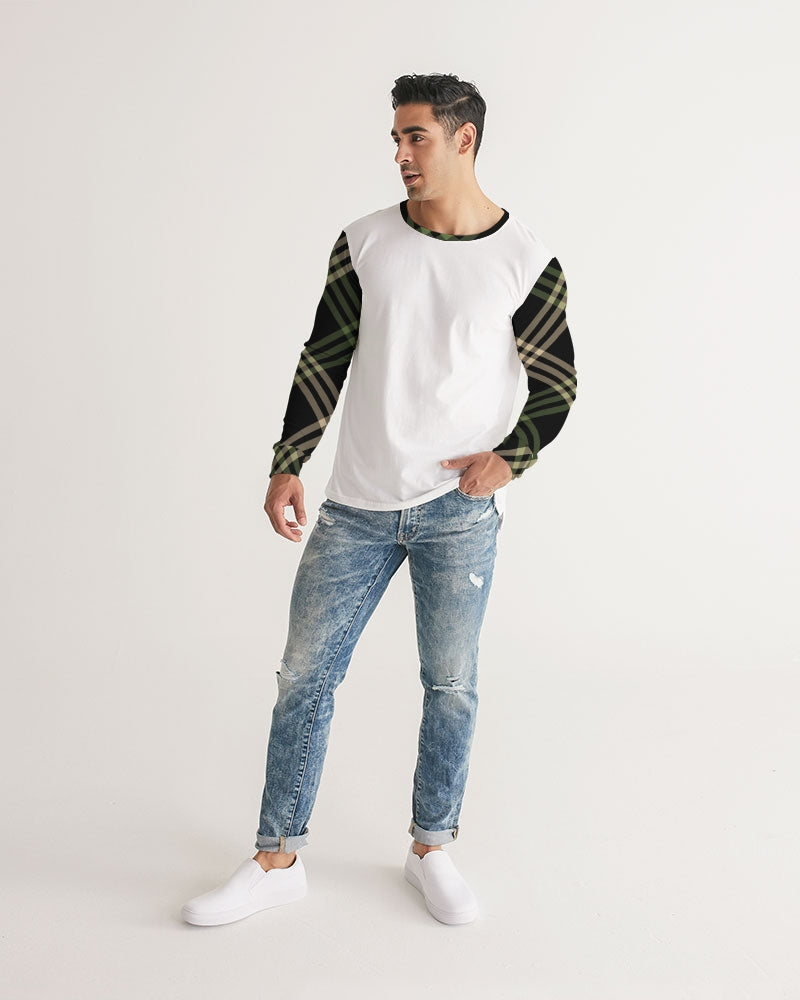 Smooth Plaid Men's Long Sleeve Tee