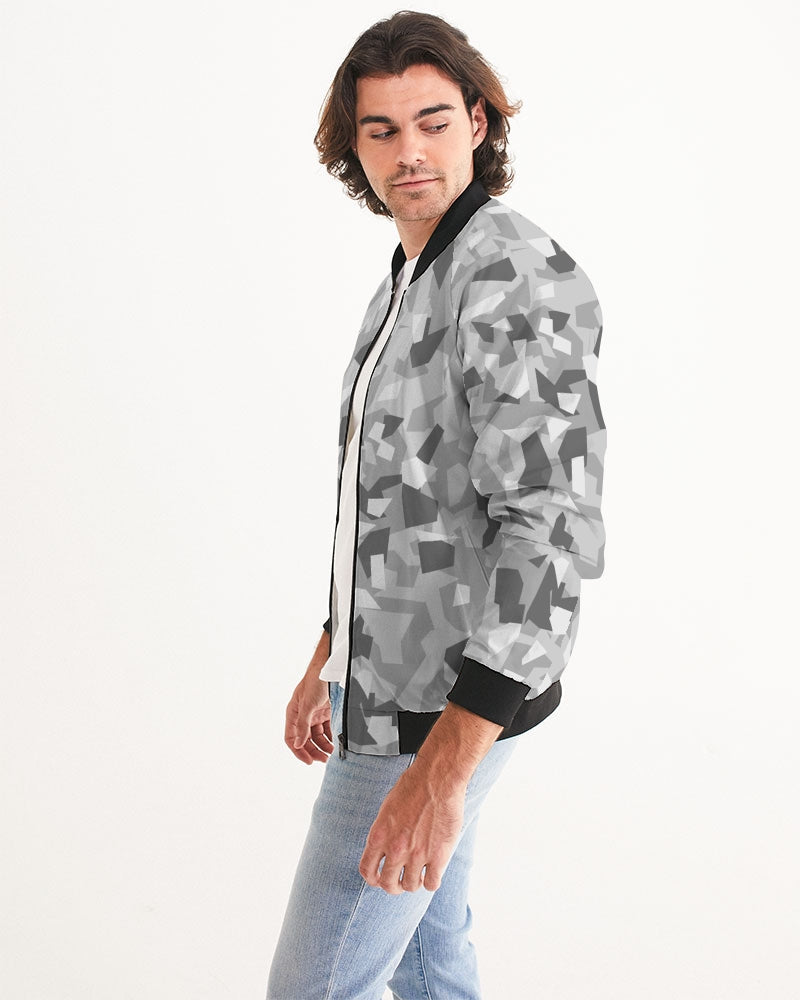 AV White Camo Men's Bomber Jacket
