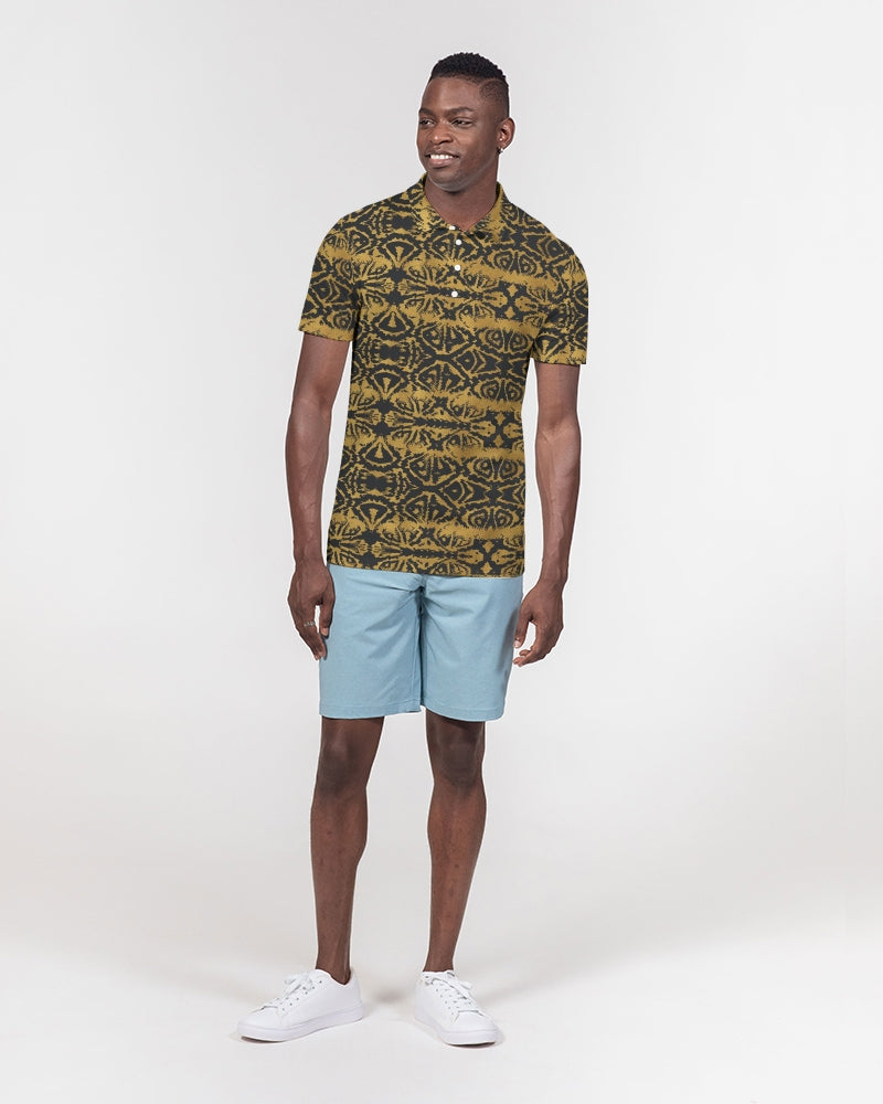 Gold Skin Men's Slim Fit Short Sleeve Polo