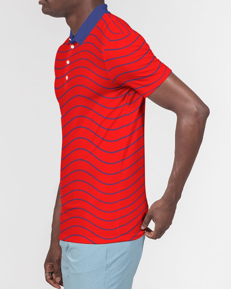 Patriotic Men's Slim Fit Short Sleeve Polo