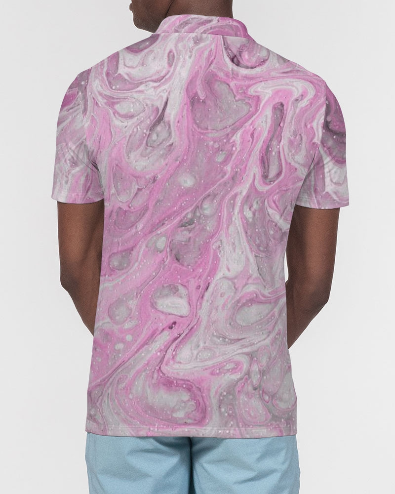 Cotton Candy Men's Slim Fit Short Sleeve Polo