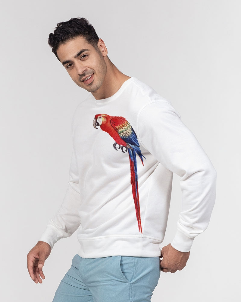 Parrot Love Men's Classic French Terry Crewneck Pullover