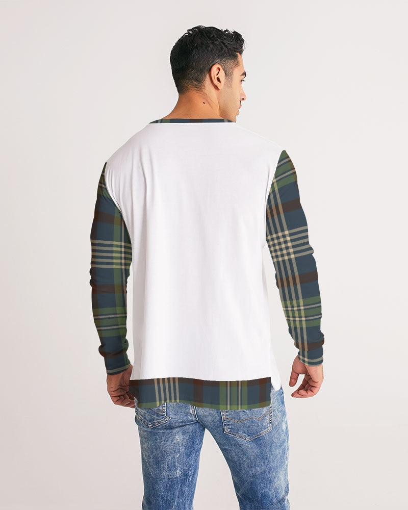 Winter Plaid Men's Long Sleeve Tee