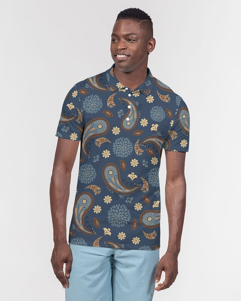 Moonlight Paisley Slim Fit Polo