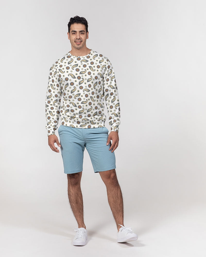 Morning Paisley Men's Classic French Terry Crewneck Pullover