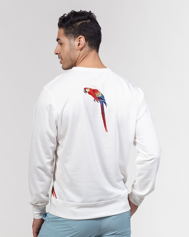 Parrot Love Men's Classic French Terry Crewneck Pullover